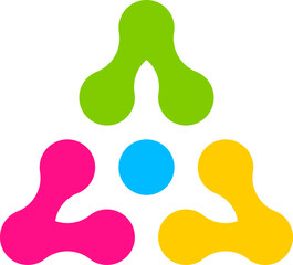 Fototapeta premium Connected Round Blobs