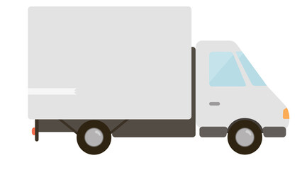 White delivery truck ready to roll efficient transport solution
