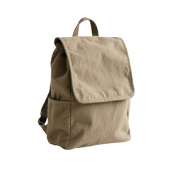 Naklejka premium Jute Minimalist Backpack Made from Recycled Materials – Transparent PNG