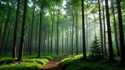 Fototapeta premium morning in the forest