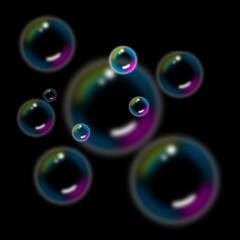 abstract background with bubbles