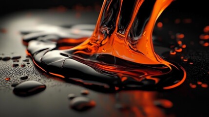 Stunning 4K imagery of melted glass creating unique shapes and patterns.