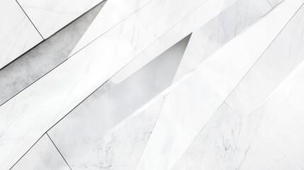 Obraz premium Minimalist White Marble Column Facade