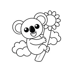 Little Hedgehog Carrying Apple on Back coloring page