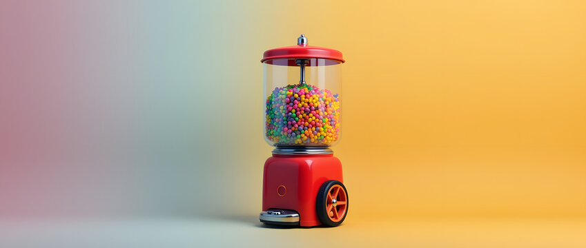 Distributeur de chewing-gum en boules 