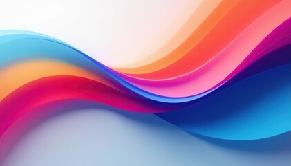 Fototapeta premium Abstract swoosh background, dynamic curves, vibrant colors, motion blur effect , graphic, modern