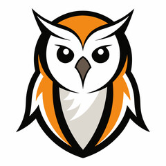 Barn Owl vector logo illustration