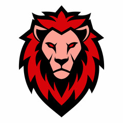 lion head mascot vector