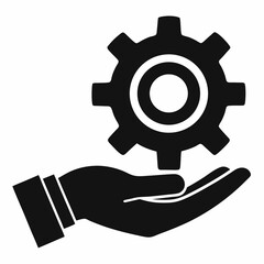 hand with gear