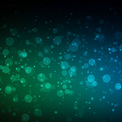 Bokeh Defocused Light Teal Green Blurred Sparkle Background