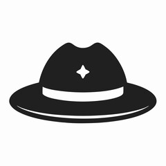 Fototapeta premium Cowboy Hat with Wide Brim and Decorative Band for Western Fashion and Accessories