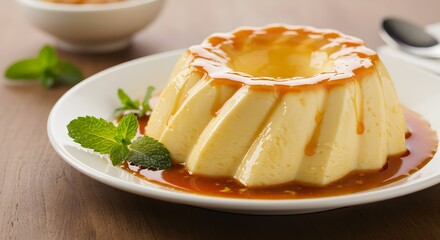 Mexican Flan with Caramel Sauce