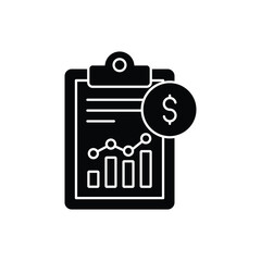 Financial analytics Vector icon which can easily modify or edit