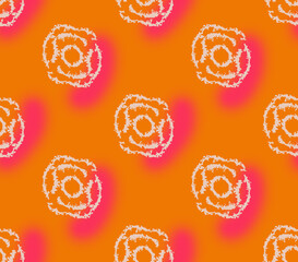 All Over Flower Design Seamless Pattern With Some Texture Digital Print Textile