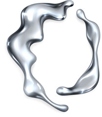 Liquid Chrome Splash