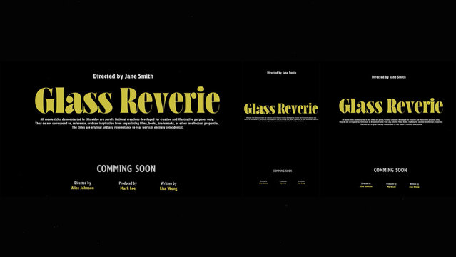 Cinematic Film Title Card, Movie Poster Typography Overlay 154 | Fully Modular Editable Layouts & Easy Text Animator Control to Create Custom Text Animations Without KeyFrames