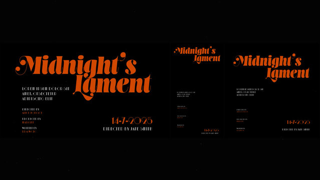 Cinematic Film Title Card, Movie Poster Typography Overlay 155 | Fully Modular Editable Layouts & Easy Text Animator Control to Create Custom Text Animations Without KeyFrames