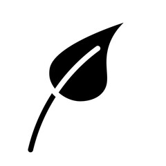 leaf glyph icon