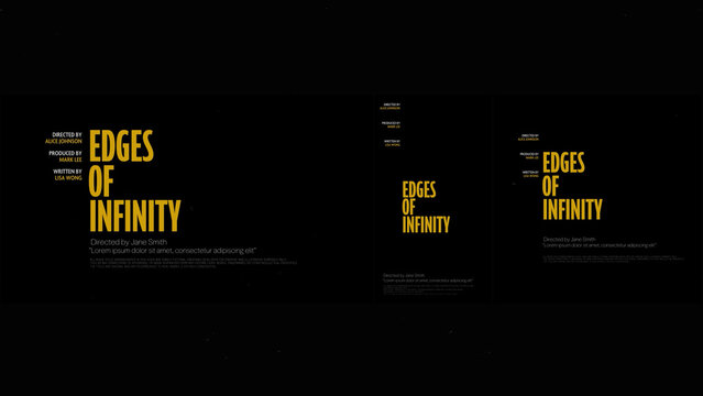 Cinematic Film Title Card, Movie Poster Typography Overlay 173 | Fully Modular Editable Layouts & Easy Text Animator Control to Create Custom Text Animations Without KeyFrames