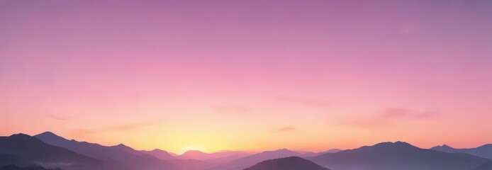 Obraz premium Fuzzy pastel sunset, pink blue yellow gradient, color, cheerful, texture