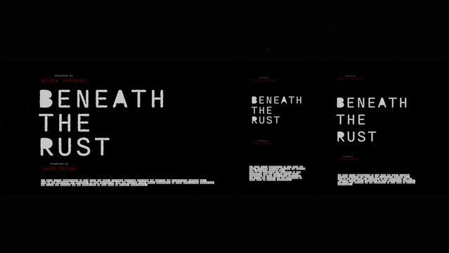 Cinematic Film Title Card, Movie Poster Typography Overlay 184 | Fully Modular Editable Layouts & Easy Text Animator Control to Create Custom Text Animations Without KeyFrames