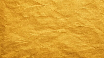 Fototapeta premium Golden Crumpled Paper Texture: A Rich, Abstract Background