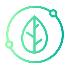 leaf gradient icon