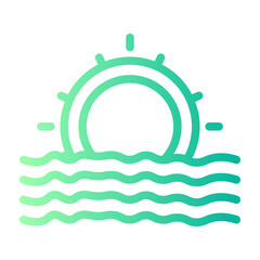 sunrise gradient icon