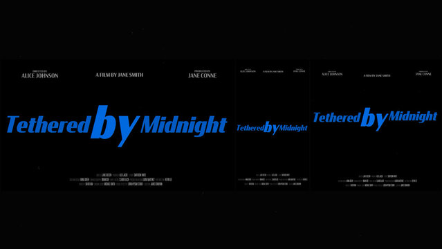 Cinematic Film Title Card, Movie Poster Typography Overlay 190 | Fully Modular Editable Layouts & Easy Text Animator Control to Create Custom Text Animations Without KeyFrames