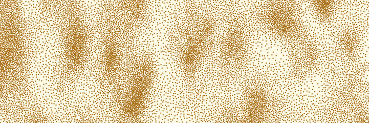 Retro vector texture of speckled rice paper print in a grainy background. Sand color dot gradient for eco friendly crafts, wrapping, wallpaper.