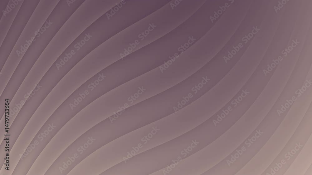Poster soft, abstract curved lines create a gentle, flowing wave pattern in muted purple tones, abstract te