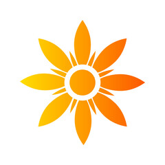 Fototapeta premium flower gradient icon