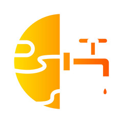 save water gradient icon