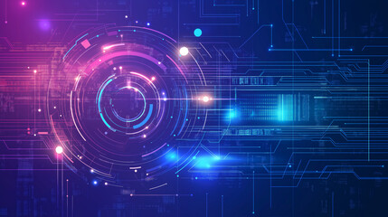 Tech startup flyer background