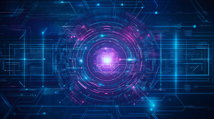 Tech startup flyer background