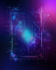 Obraz premium Tech startup flyer background