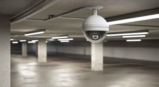 c&acirc;mera de seguran&ccedil;a ip de alta tecnologia em seguran&ccedil;a e monitoramento de garagem de estacionamento
