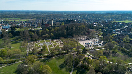 Bad Bentheim, Burg Bentheim, Grafschaft, Drohnenaufnahmen