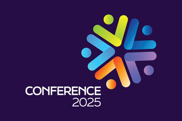 Vibrant Abstract Conference Logo Template