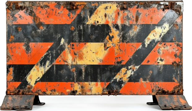 Rusty Warning Barrier