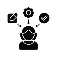 Skill development Vector icon which can easily modify or edit