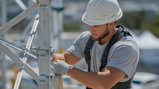 Grounding system installation for a tower in a sunny field