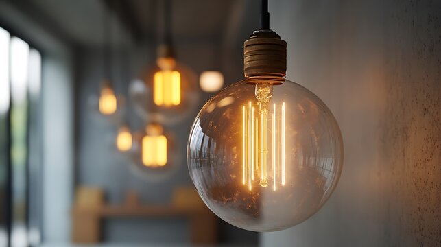 Illuminating Ambience: Capturing the Essence of Edison Bulbs in a Modern Setting