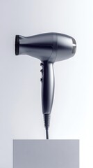 Fototapeta premium Hair Dryer Mockup with Nozzle Attachment | Modern Styling Tool Design