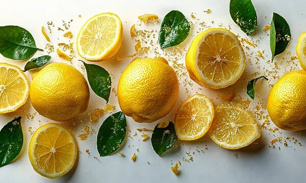 sliced lemons