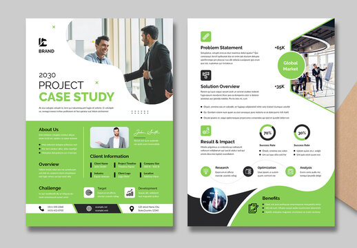 Project Case Study Template Layout