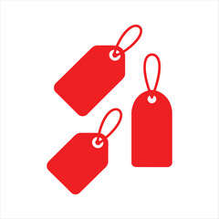 Red Price Tags Sale Labels Shopping Discount Retail Marketing Business Tags