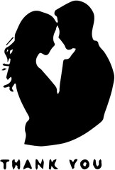 silhouette of a couple