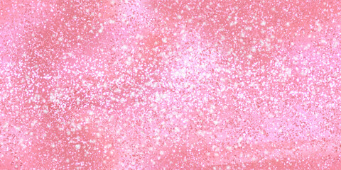 Rose shimmer carnival fabric bg with sparkling texture. Glitter seamless background with metal gleam. Sequin abstract pattern. Vintage shining paper. Gradient mesh vector illustration