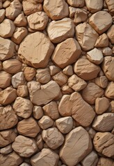 Warm beige rock wall, abstract texture  Natural earthy tones , exterior, abstract, pattern